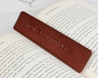 Leather Bookmark with thread | Free Personalization | Bookmark for Women | Bookmark for Men | 3rd Anniversary Gift | Book Lover Gift