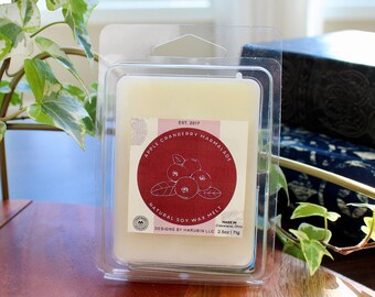 Apple Cranberry Marmalade Soy Wax Melt: Handmade, Phthalate Free (2.5oz)