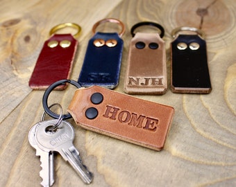 Leather Keychain | Free Personalization | Women Keychain | Keychain for Men | Leather Key fob | Key Holder | Keychain Accessory