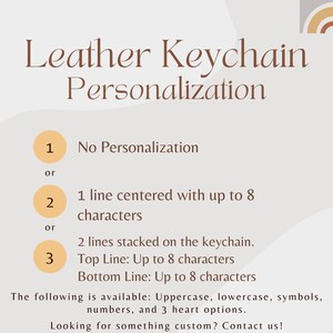 Burgundy Leather KeyChain Free Personalization Key Holder Keychain for Men Keychain for Women 3rd Anniversary Gift Key Fob image 3