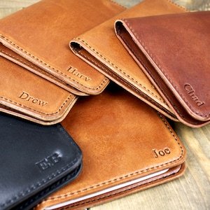 Leather Journal w/notebook | Handcrafted | Personalized Refillable Leather Journal | 3rd Anniversary Gift | Custom Leather Accessory
