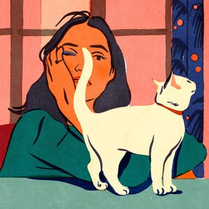 Video Chat, Illustrazione Stampa Artistica, A3 o A5