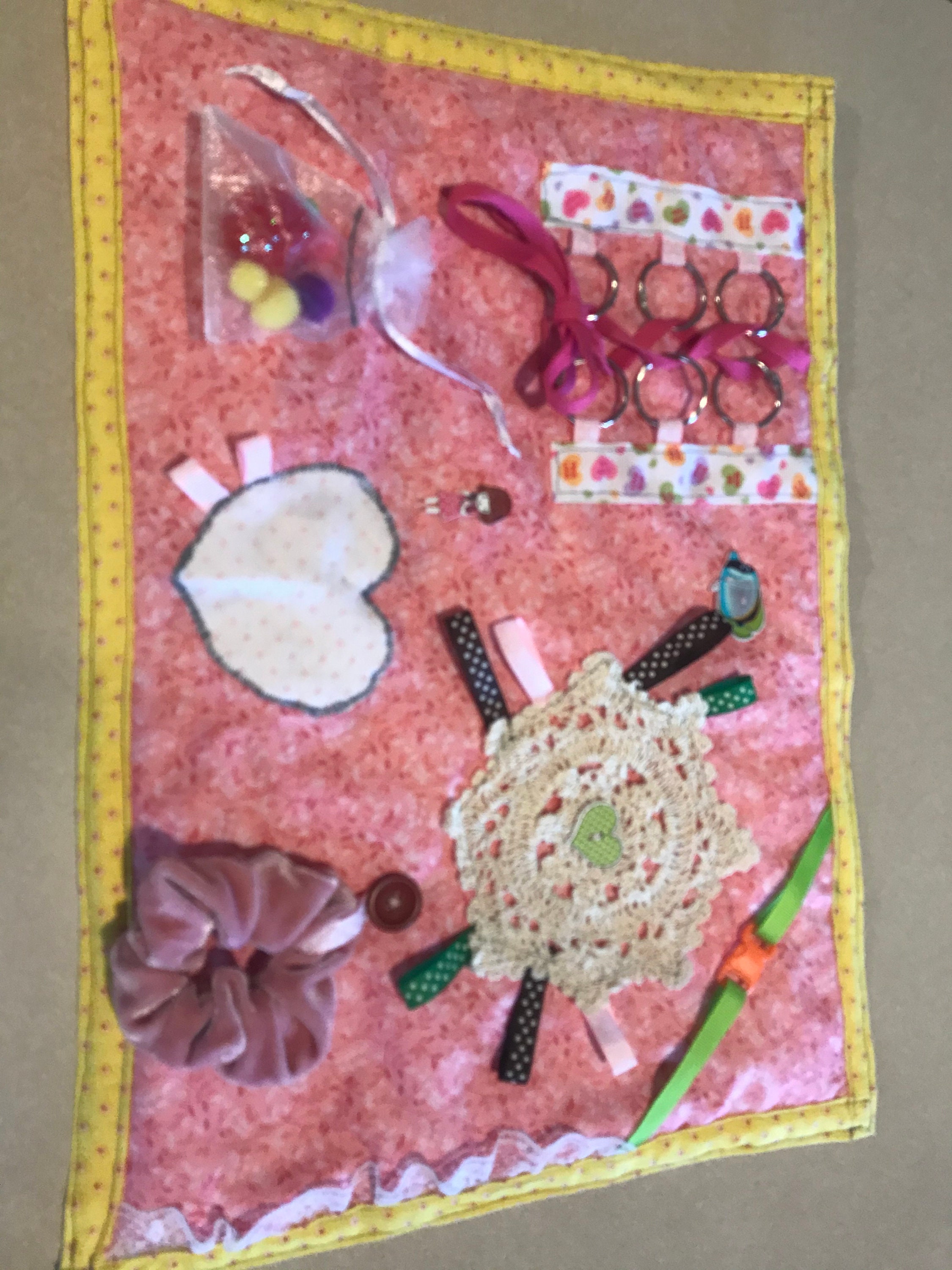 Fidget fiddle quilt blanket pad mat sensory dementia Etsy