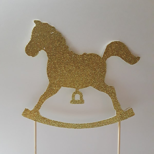 Rocking Horse Cake Topper*Rocking Horse Cupcake Toppers*Baby Shower Cake Topper*Baby Shower Cupcake Toppers