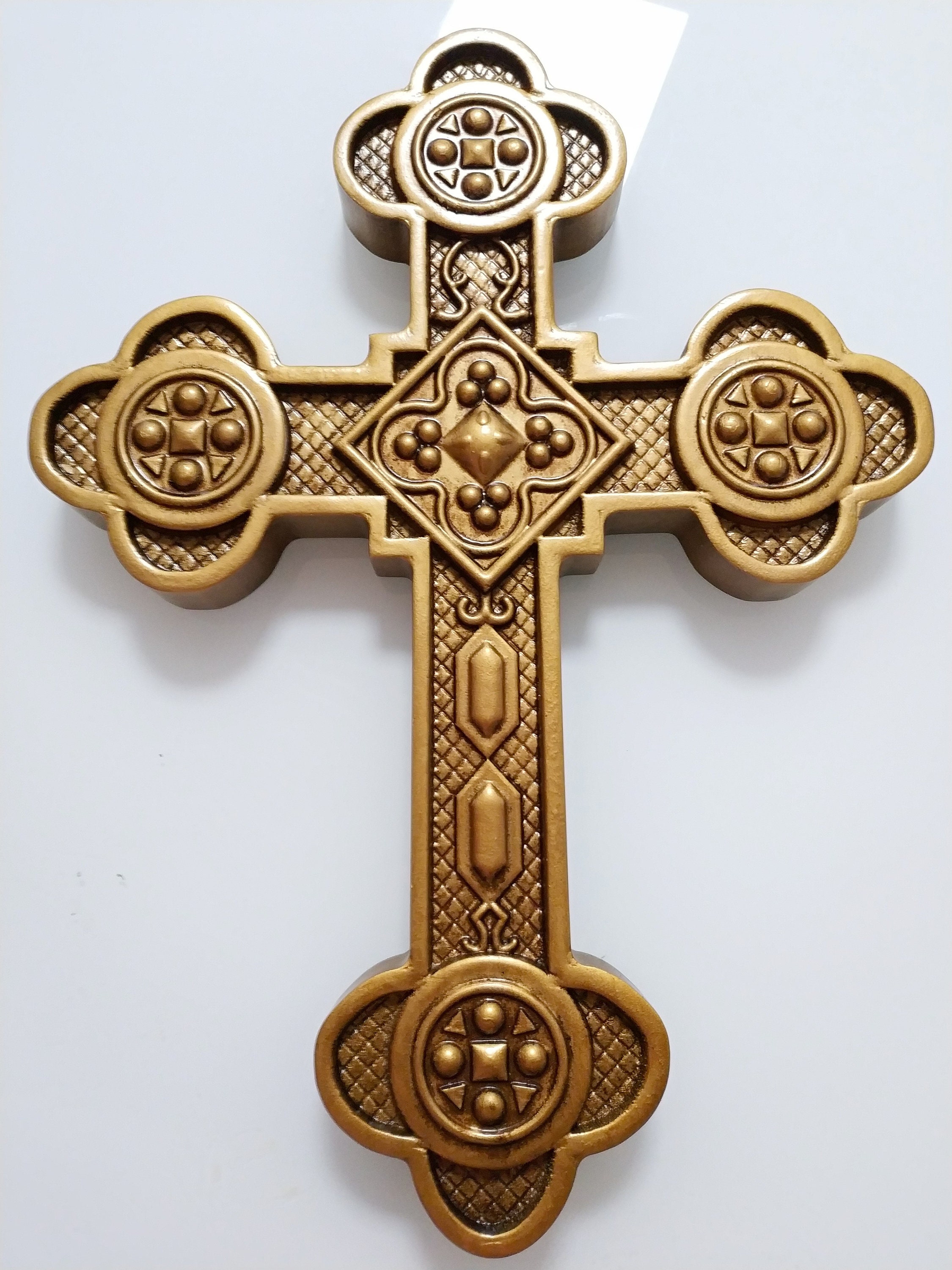 Byzantine Antiochian Carved Wooden Cross. Large. Wall cross. Etsy