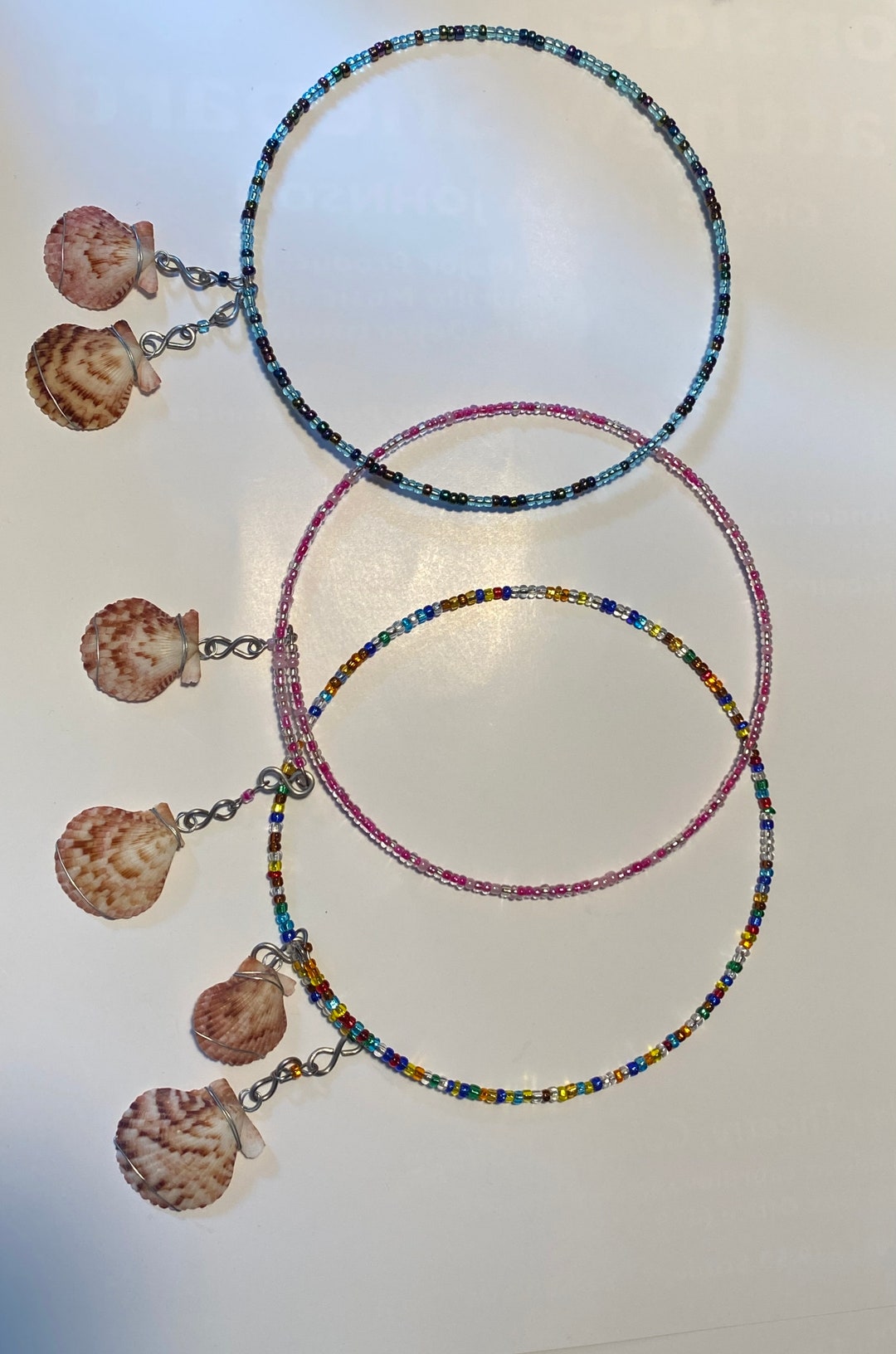 Beaded Shell Chokers - Etsy