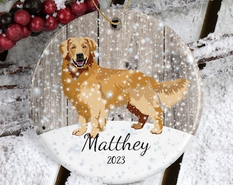 Personalized Golden Retriever Ornament*Dog Ornament*Pet Ornament*Custom Pet Ornament*Pet Gift*Pet Ornaments*Memorial Ornament
