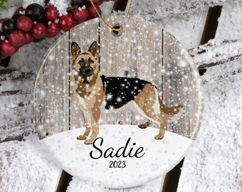 German Shepherd Ornament*German Shepherd Gift*Dog Ornament*Pet Ornament*Custom Pet Ornament*Pet Gift*Pet Ornaments*Memorial Ornament