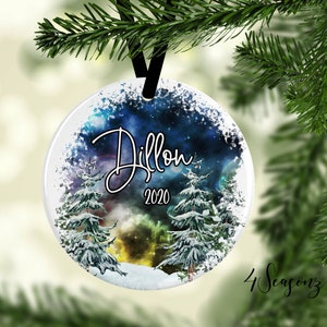 Personalized Northern Lights Ornament*Northern Light Ornament*Christmas Ornament*Personalized Ornament*Nature Ornament*Custom Gifts