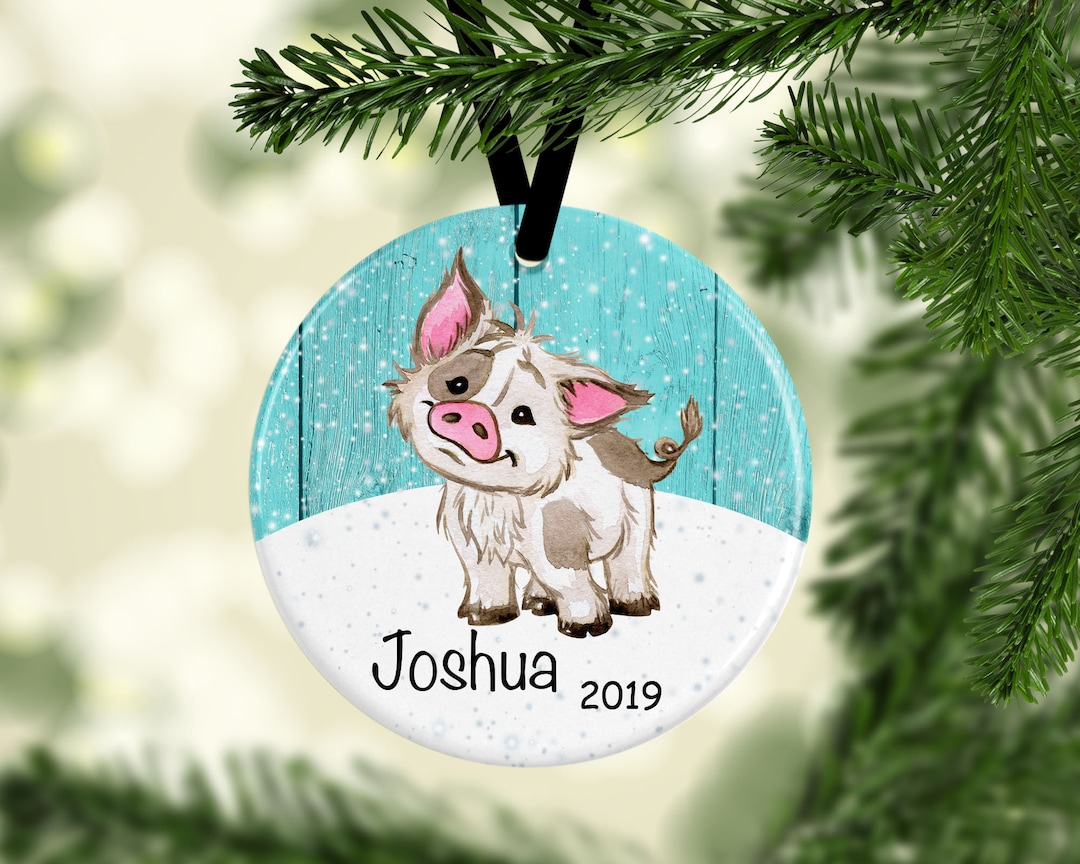 Cute Pig Ornament/piggy Ornament/animal Ornament/farm Animal Etsy