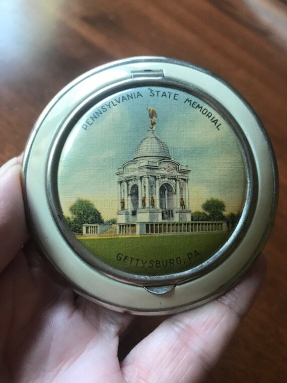 Vintage Souvenir Compact Pennsylvania State Memoria… Gem