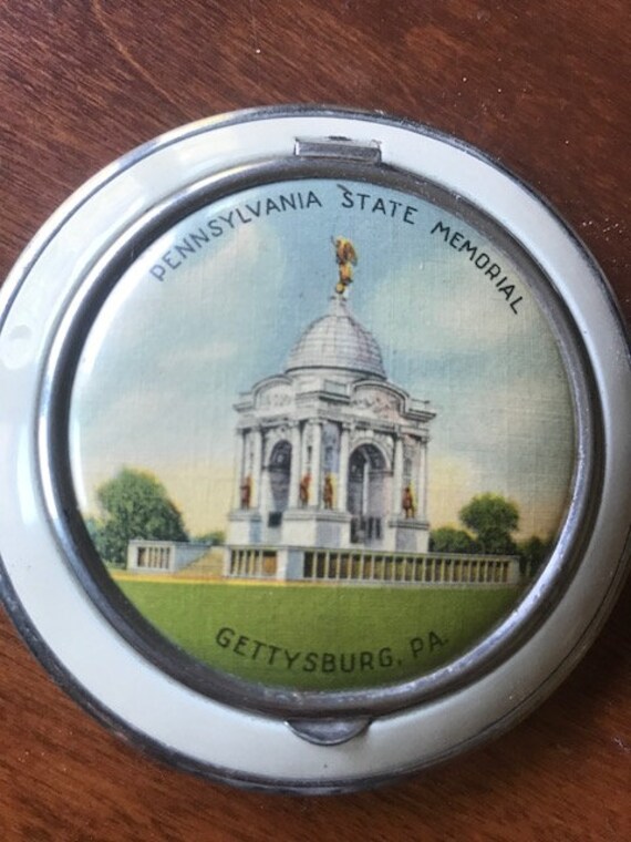 Vintage Souvenir Compact Pennsylvania State Memoria… Gem