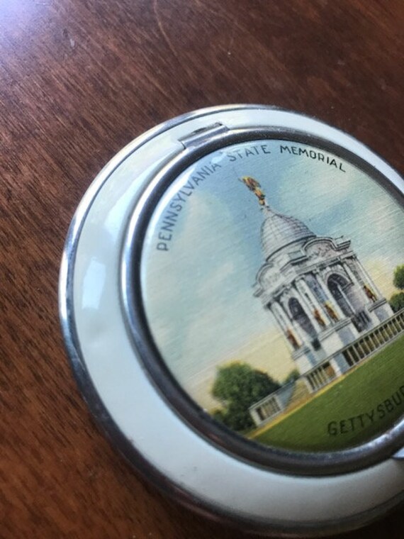 Vintage Souvenir Compact Pennsylvania State Memoria… Gem