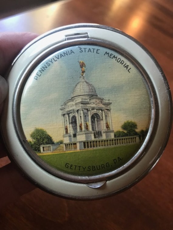 Vintage Souvenir Compact Pennsylvania State Memoria… Gem