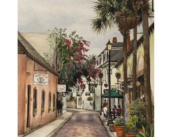 A Glimpse Down Aviles Giclee Art Prints