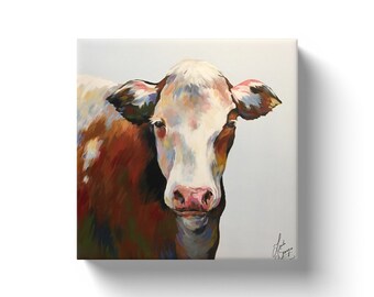 Bessie The Cow Canvas Wraps
