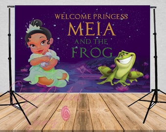 Princess Tiana Birthday Banner The Princess And The Frog