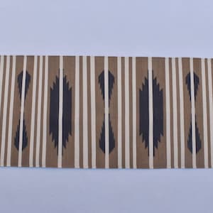 2x6 Cotton Hand Woven Rug Dhurrie - Grey And White Flat weave Runner Rug