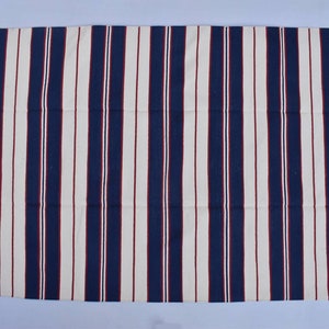 Multiple Sizes Blue,Red & White Cotton Handmade Modern Stripes Rug- Flat weave and Hand woven Kilim Rug