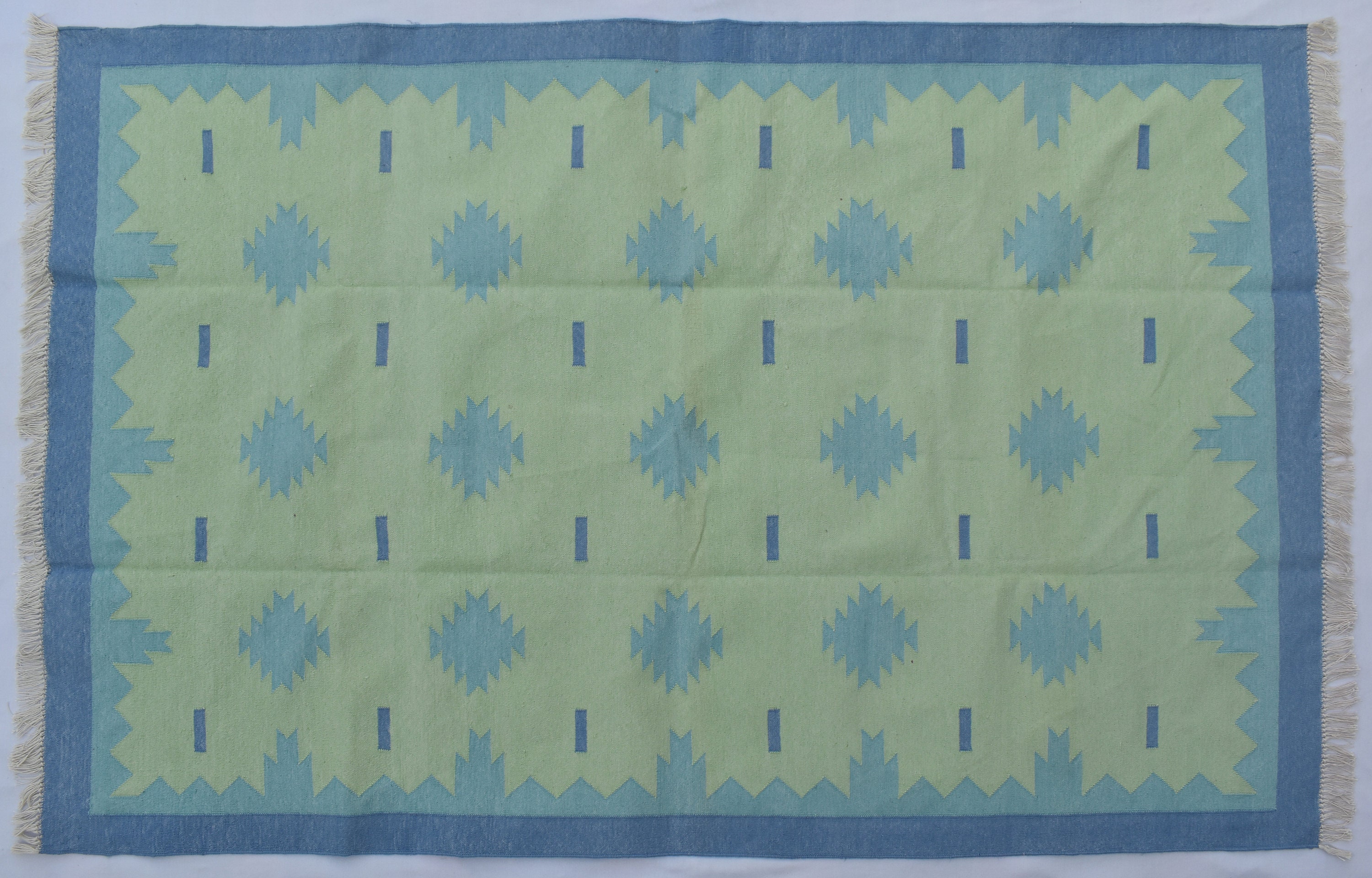 Multiple Sizes Pestal colour Cotton Handmade Modern Rug- Flat weave and Hand woven Kilim Rug