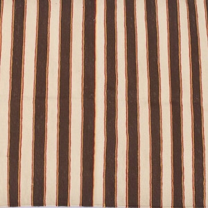 Multi Cotton Brown and White Stripes Handmade Modern Design Rug - Beautiful Flat weave Brown Kilim