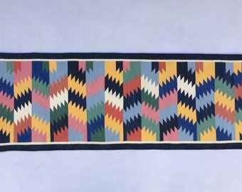 2x6 Cotton Hand Woven Rug Dhurrie - Runner Multiple Colour Flat weave