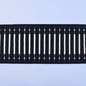 Black and White Modern Striped Cotton Flat weave Hand woven rug- Beautiful colour combination Rug