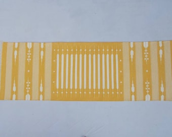 Multiple Sizes Yellow Stripes Rug Runner- Hand woven Runner