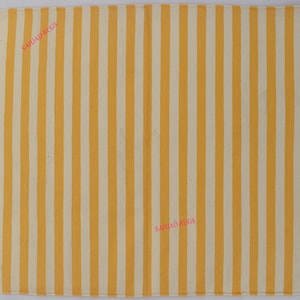 Multiple Sizes Yellow and white Cotton Handmade Modern Simple Stripes Rug- Flat weave and Hand woven Kilim Rug