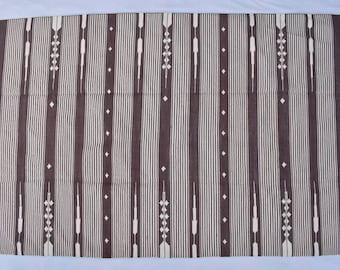 Meerdere maten bruine en witte strepen handgemaakt modern design kelim tapijt - mooie flat geweven bruine kelim