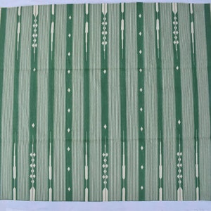 Square Sizes Green and White Stripes Handmade Modern Design Kilim Rug - Beautiful Flat weave reversible Kilim