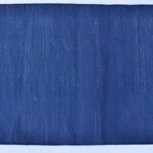 Multiple Sizes Cotton plain Blue color Hand Woven Kilim Rug -Reversible Flat weave Blue Kilim