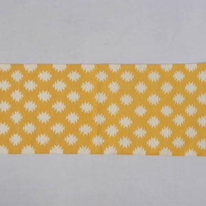 Multiple Sizes Golden Yellow and white Rug Runner- Hand woven Runner