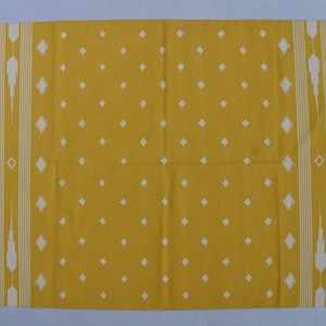 Multi Sizes Yellow and White Star Handmade Modern Design Rug - Yellow  Kilim