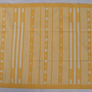 Multiple Sizes Yellow & White Cotton Handmade Modern Stripes Rug- Flat weave and Hand woven Kilim Rug