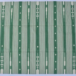 Múltiples tamaños rayas verdes y blancas hechos a mano Diseño moderno Kilim Alfombra - Hermoso tejido plano reversible Kilim