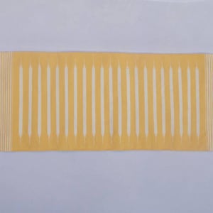 Multiple Sizes Yellow Stripes Rug Runner- Hand woven Runner