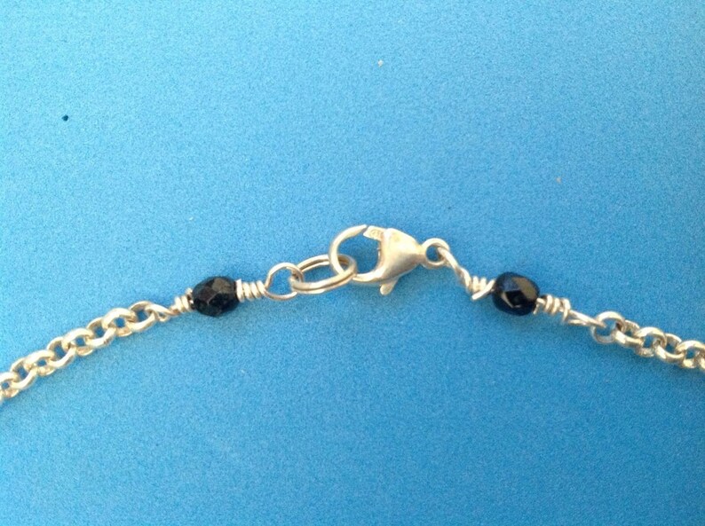 Set of pierced earrings sterling silver rose quartz onyx 17 necklace