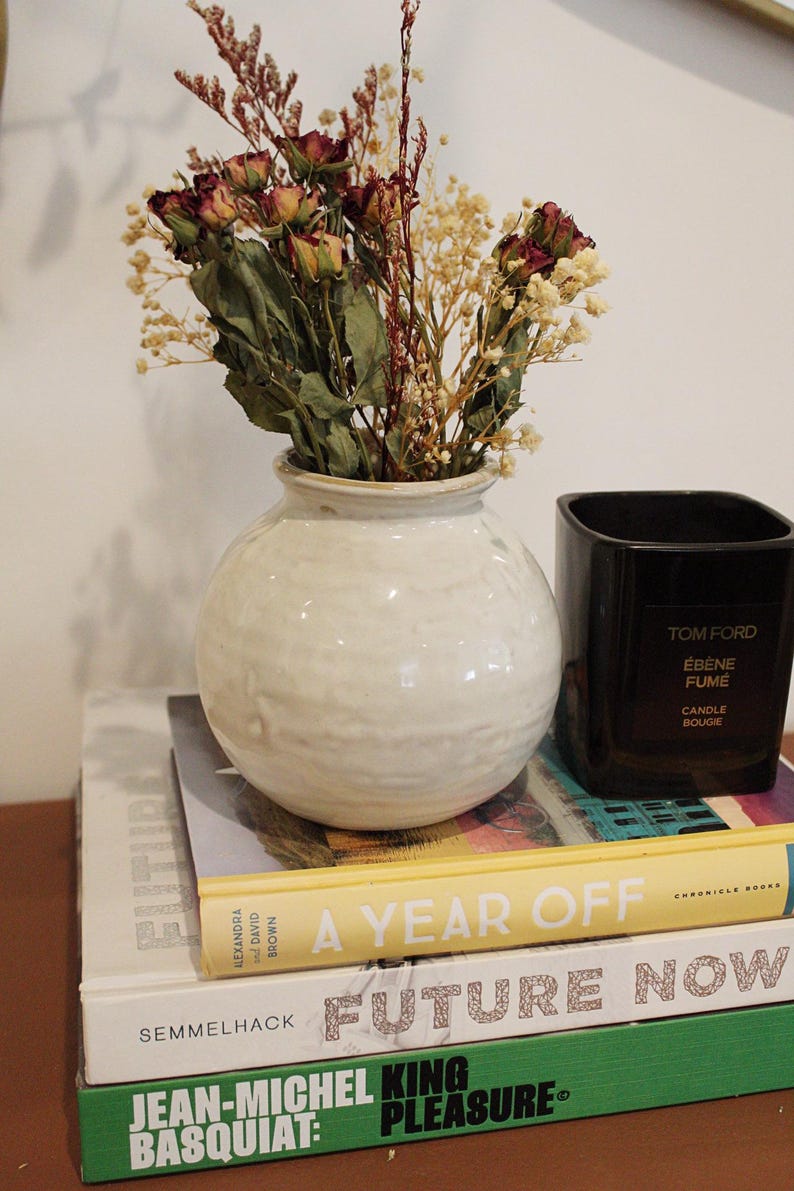 Neutral Tan Color Beige Bud Vase for Flowers Modern Ceramic Vase for ...