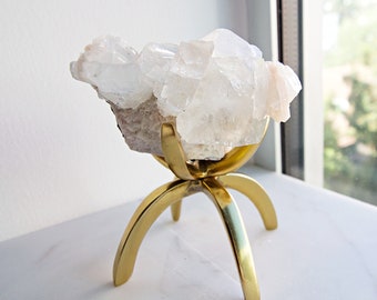 Modern Boho BRASS Claw Decor Crystal Sphere Display Stand Mineral Display Stand Airplant Stand Sphere Stand 4 sizes