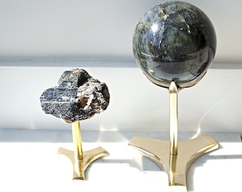 Modern Claw Brass Crystal Tall Stand Display Brass Crystal Stand Gold Rock Display Holder Sphere Stand Brass Home Decor Silver Crystal Stand