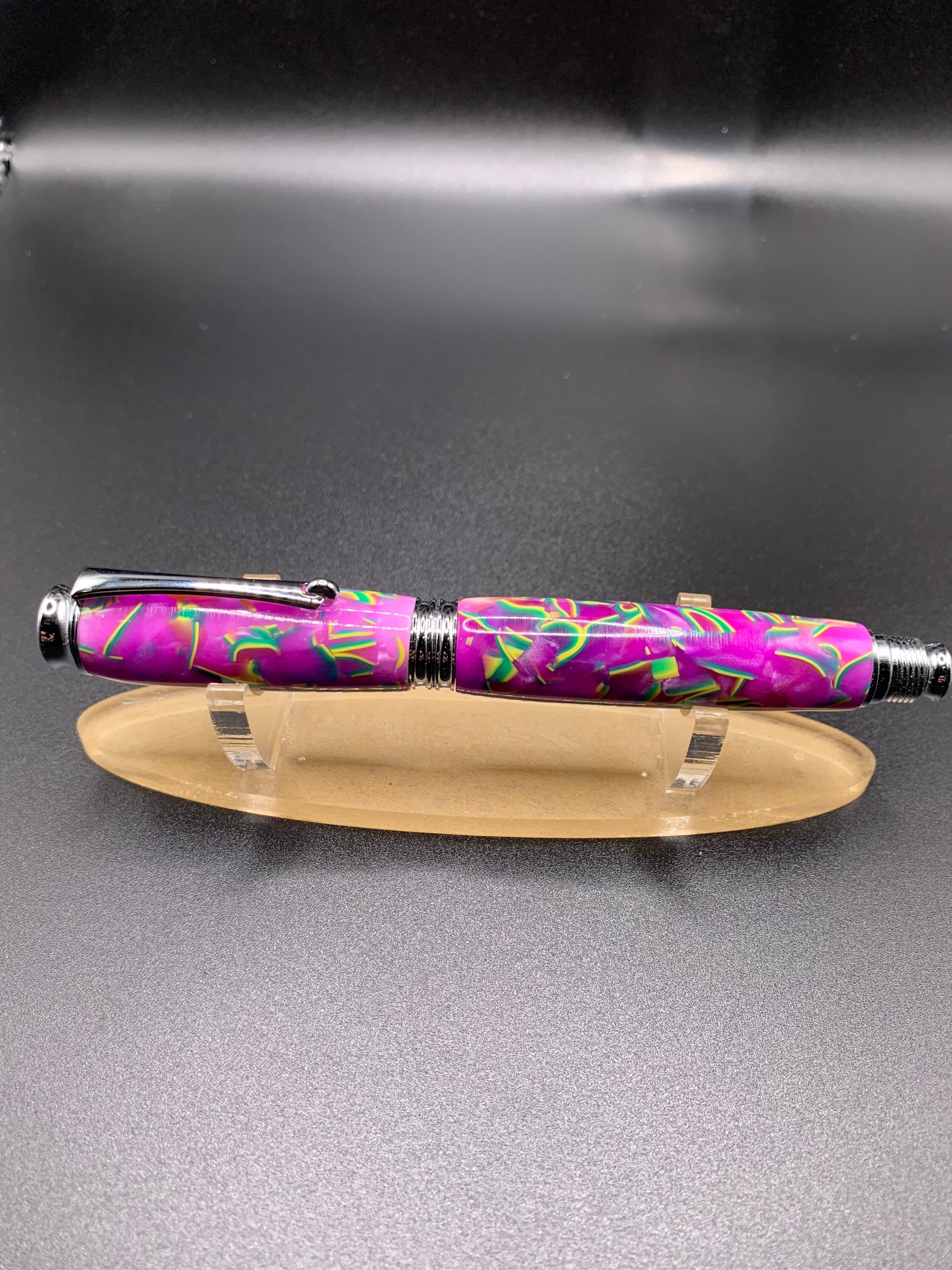 Office Bourbon smash Virage Chrome Rollerball Handmade Pen Office