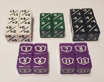 Counter Dice Bundle for Use With Yawgmoth Deck & Other Agatha's Soul Cauldron Decks (Purple Loyalty Dice)