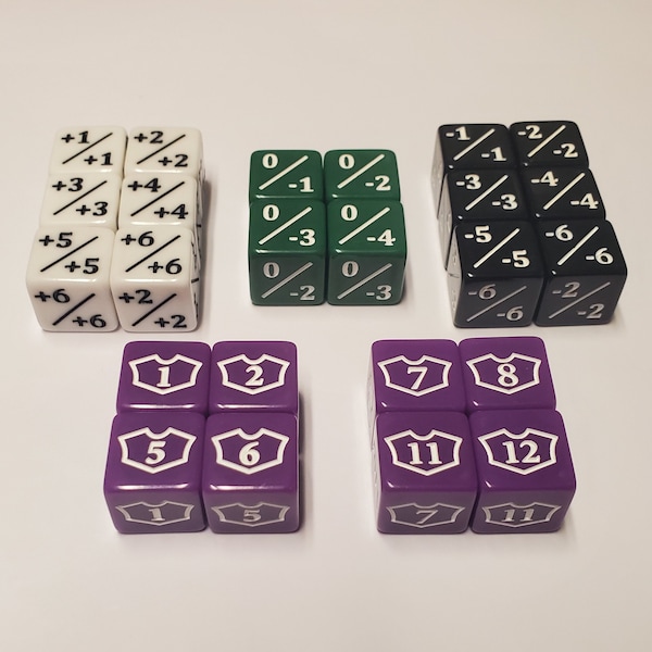 Counter Dice Bundle for Use With Yawgmoth Deck & Other Agatha's Soul Cauldron Decks (Purple Loyalty Dice)