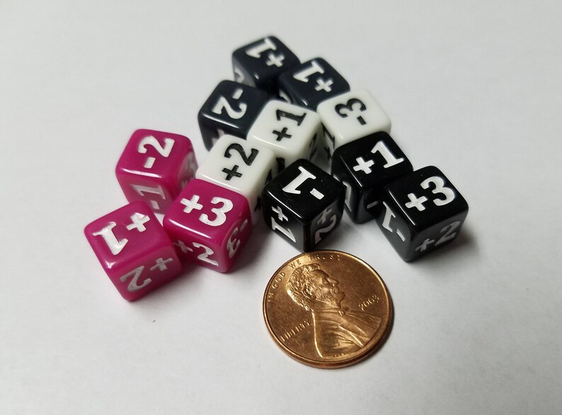 10x Minimalist Counter Dice For Card Games Like Magic The Etsy