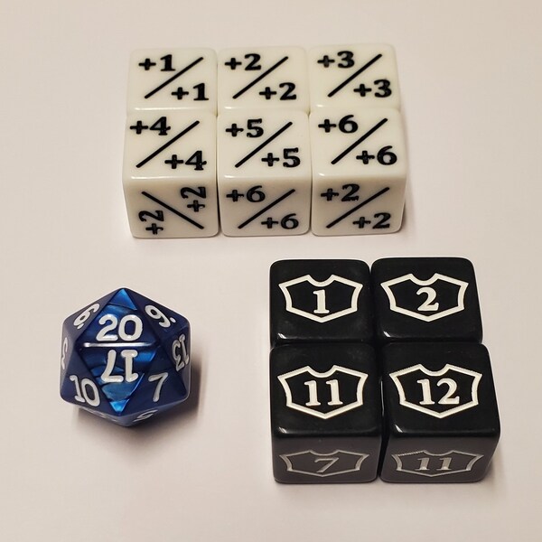 MTG Würfel Set für die D&D Erweiterung Adventures in the Forgotten Realms Counters & d20 / AFR Magic: The Gathering