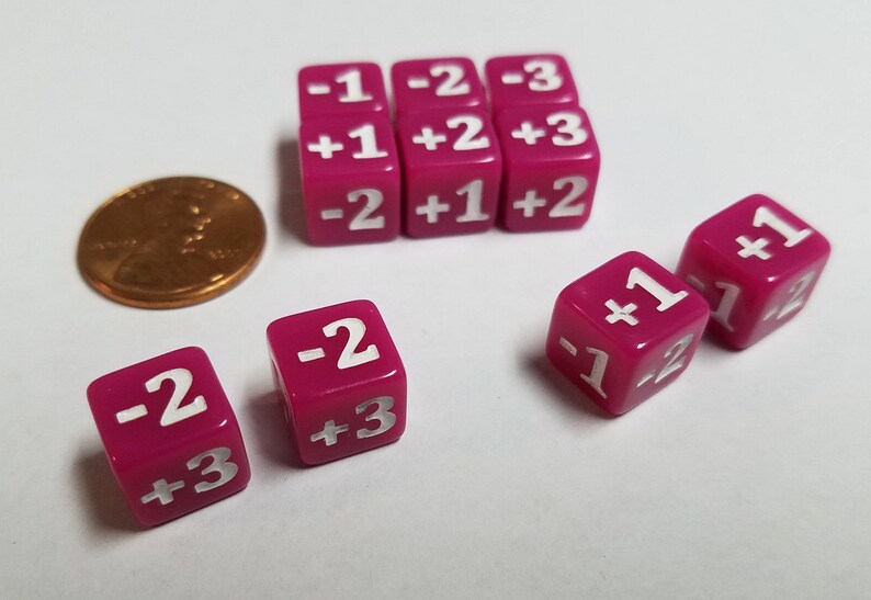 10x Minimalist Counter Dice For Card Games Like Magic The Etsy