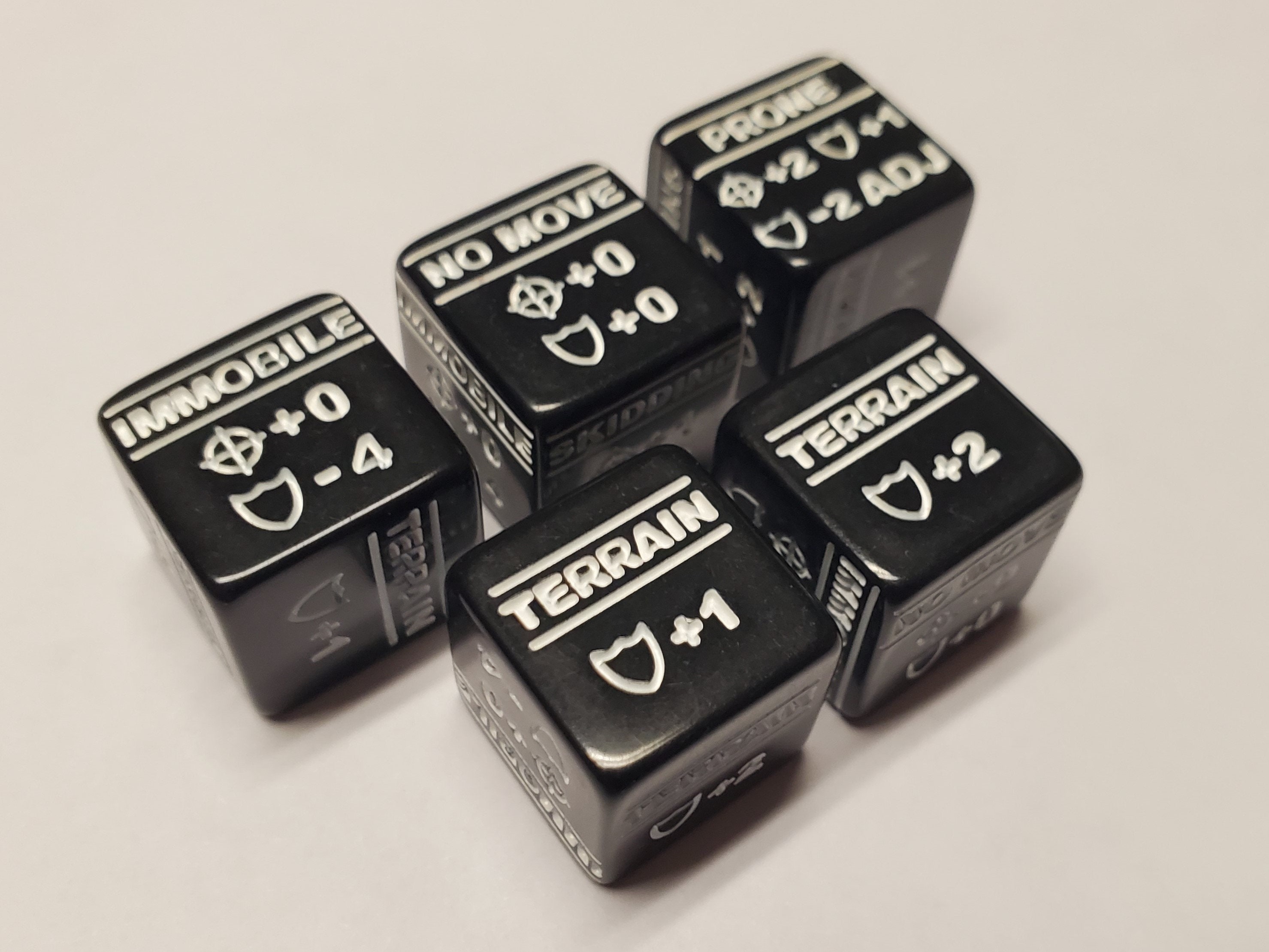 5x Battletech Stats and Special Movement Modifier Dice for Terrain +1 ...