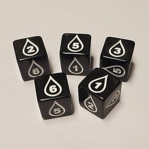 5x Oil Counter Dice Great for Magic: The Gathering Phyrexia All Will Be One
