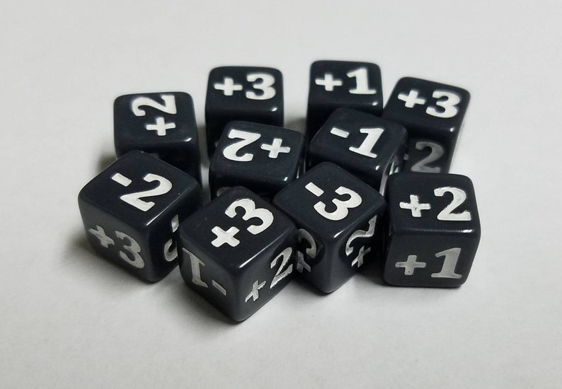 10x Minimalist Counter Dice for Card Games Like Magic the Etsy